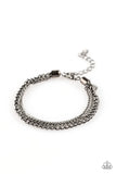 Paparazzi Industrial Icon - Black Bracelet