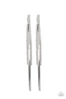Paparazzi Flavor of the SLEEK - White Post Earrings