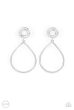 Paparazzi Fairytale Finish - White Clip-On Earrings
