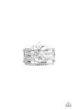 Paparazzi Top Dollar Bling - White Ring