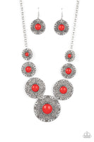 Paparazzi Garden Glade - Red Necklace