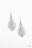 Paparazzi Sprinkle On The Sparkle - White Earrings