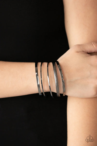 Paparazzi Stackable Style - Black Bracelet
