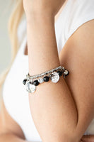Paparazzi Charming Treasure - Black Bracelet