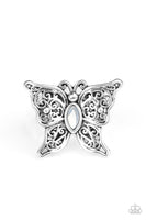 Paparazzi Flutter Flavor - White Ring