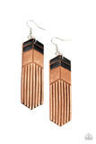 Paparazzi Desert Trails - Black Earrings