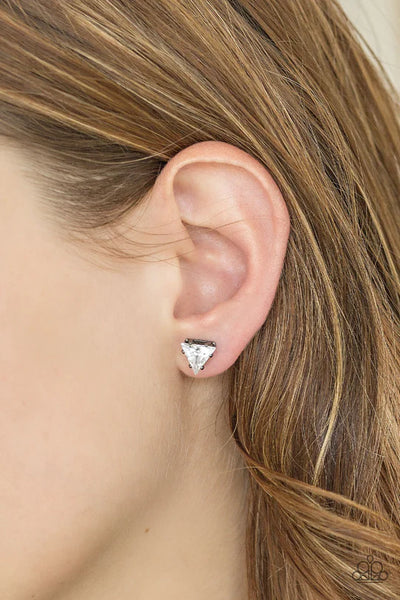Paparazzi Prismatic Shine - Black Post Earrings
