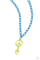 Paparazzi Tranquil Unity - Blue Lanyard Necklace
