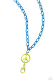Paparazzi Tranquil Unity - Blue Lanyard Necklace