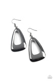 Paparazzi Irresistibly Industrial - Black Earrings