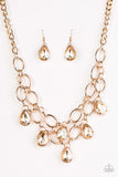 Paparazzi Show-Stopping Shimmer - Gold Necklace
