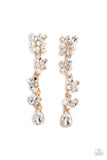 Paparazzi LIGHT at the Opera - Gold Post Earrings