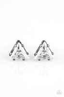 Paparazzi Prismatic Shine - Black Post Earrings
