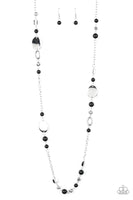 Paparazzi Serenely Springtime - Black Necklace