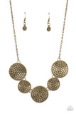 Paparazzi Self DISC-overy - Brass Necklace