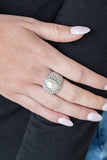 Paparazzi Glittering Go-Getter - White Ring