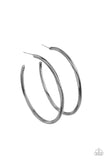 Paparazzi Spitfire - Black Hoop Earrings