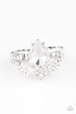 Paparazzi If The Crown Fits - White Ring