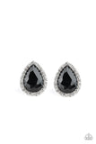 Paparazzi Dare To Shine - Black Post Earrings
