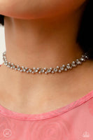 Paparazzi Classy Couture - White Choker Necklace