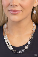 Paparazzi Easygoing Elegance - White Necklace