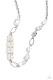 Paparazzi Easygoing Elegance - White Necklace