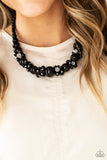 Paparazzi All Dolled UPSCALE - Black Necklace