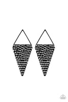 Paparazzi Have A Bite - Black Post Earrings
