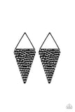 Paparazzi Have A Bite - Black Post Earrings