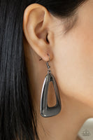 Paparazzi Irresistibly Industrial - Black Earrings