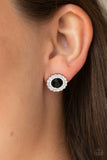 Paparazzi Floral Glow - Black Post Earrings