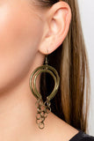Paparazzi Don’t Go CHAINg-ing - Brass Earrings