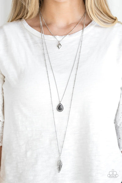 Paparazzi Fly The Coop - Black Necklace