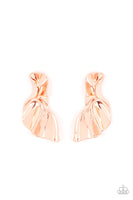 Paparazzi METAL-Physical Mood - Copper Post Earrings