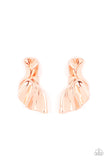 Paparazzi METAL-Physical Mood - Copper Post Earrings