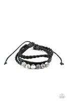 Paparazzi Off-Road Rebel - Black Bracelet
