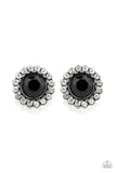Paparazzi Floral Glow - Black Post Earrings