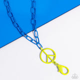 Paparazzi Tranquil Unity - Blue Lanyard Necklace