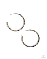 Paparazzi Manufactured Monochromatic - Brass Hoop Earrings