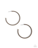 Paparazzi Manufactured Monochromatic - Brass Hoop Earrings