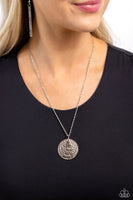 Paparazzi Keep Moving Forward - Silver Necklace