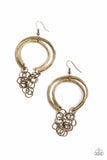 Paparazzi Don’t Go CHAINg-ing - Brass Earrings