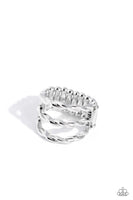 Paparazzi Corded Command - Silver Ring