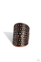 Paparazzi Diamondback Bravado - Copper Ring