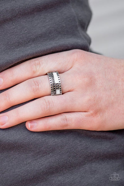Paparazzi Super Summer - White Ring