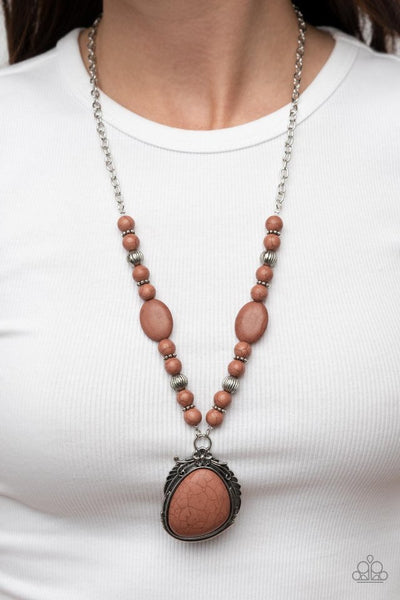 Paparazzi Southwest Paradise - Brown Necklace