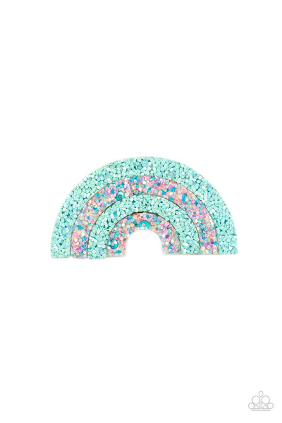 Paparazzi Rainbow Reflections - Blue Hair Clip