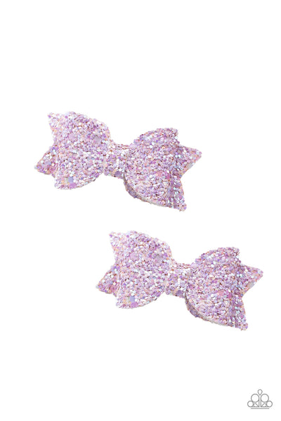Paparazzi Sprinkle On The Sequins - Purple Hair Clips