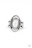 Paparazzi Peacefully Pristine - White Ring