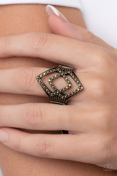 Paparazzi Diamond Duet - Brass Ring